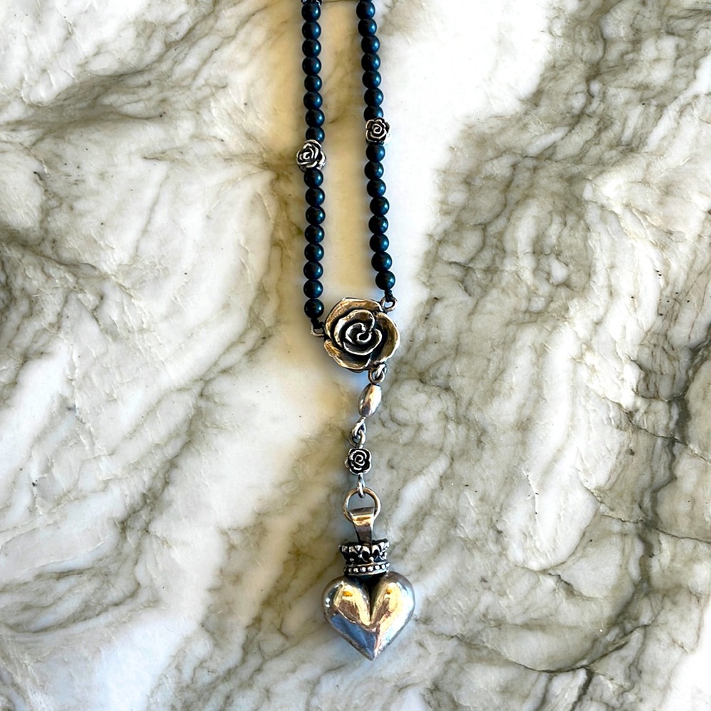 Queen Baby rosary-style necklace